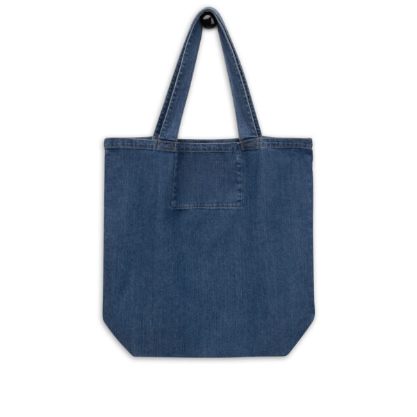 “Cash Over Chaos” Denim Tote Bag – Minimalist Money Mindset Tote - Image 9