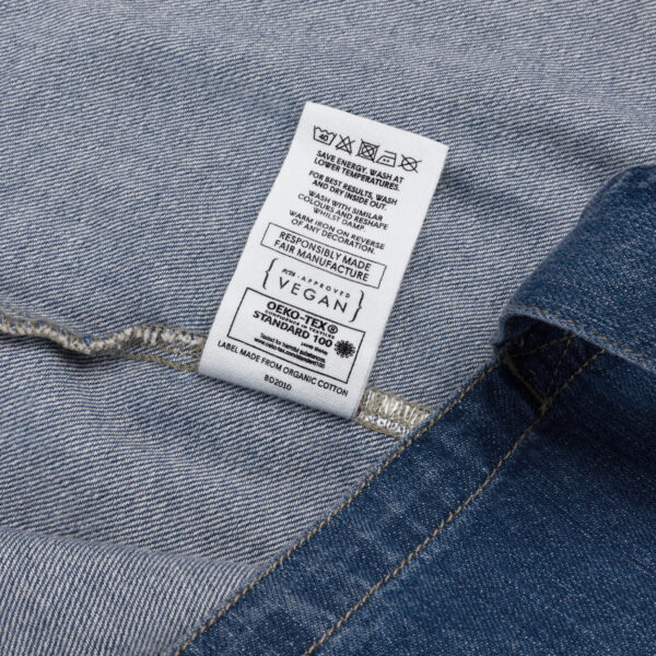 “Cash Over Chaos” Denim Tote Bag – Minimalist Money Mindset Tote - Image 5